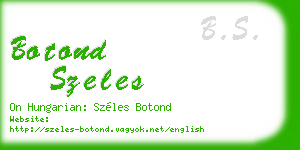 botond szeles business card
